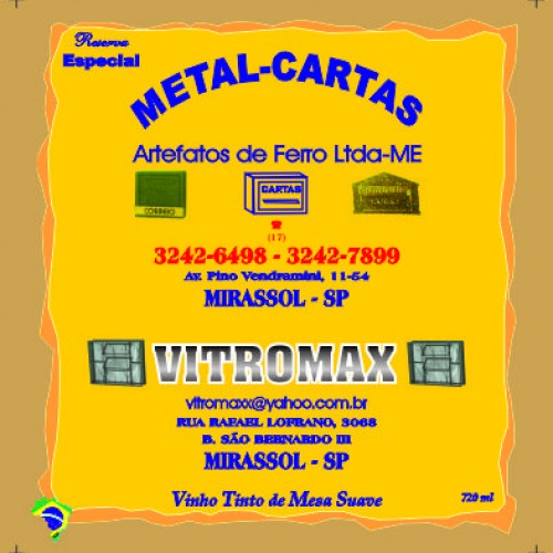 METAL CARTAS + VITROMAX