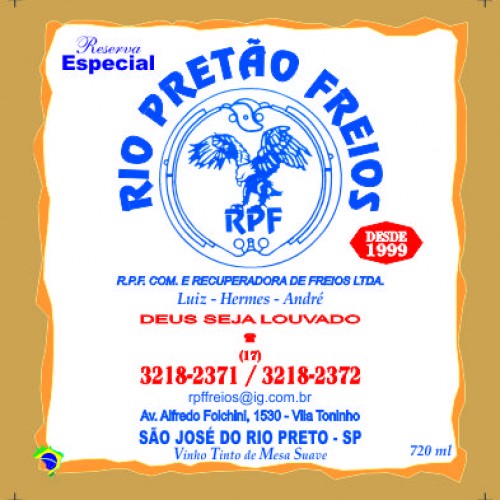 RIO PRETAO FREIOS